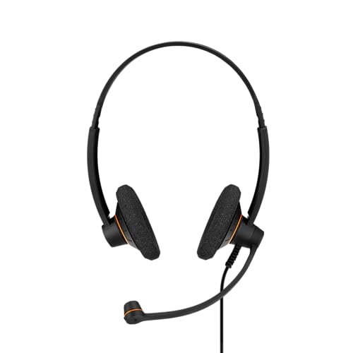 EPOS Sennheiser Consumer Audio SC 60 USB ML (504547) - Double-Sided Business Headset | For Skype for Business | with HD Sound, Noise-Cancelling Microphone, & USB Connector (Black)