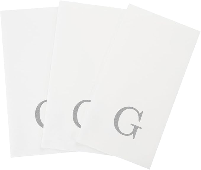 Luxenap 15.8 X 7.9 Inch Linen-Feel Guest Towels, 2000 Lettered Hand Towels