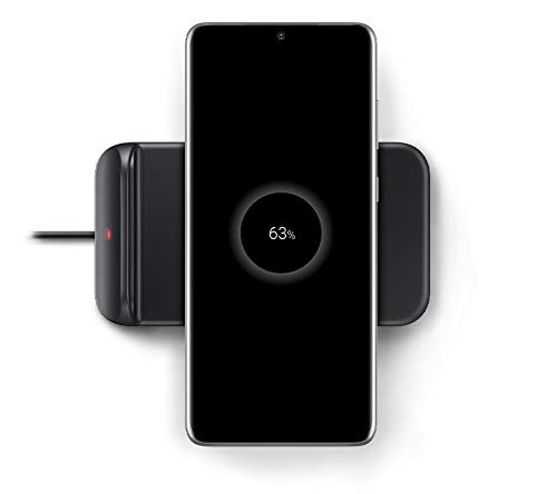 Samsung Electronics Wireless Charger Trio, Qi Compatible - Charge up to 3 Devices at Once - for Galaxy Phones, Buds, Watches, and Apple iPhone Devices, Black (US Version)