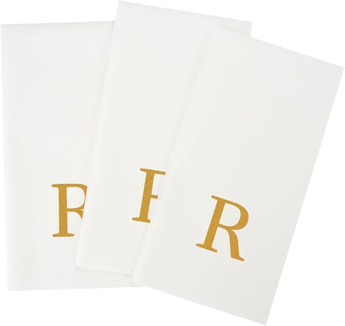 Luxenap 15.8 X 7.9 Inch Linen-Feel Guest Towels, 2000 Lettered Hand Towels