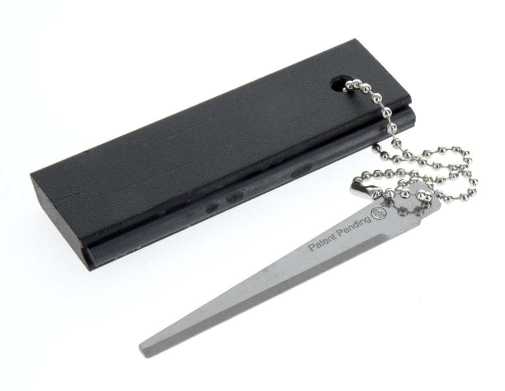SE Waterproof Magnesium Firestarter Kit - Compact 2-in-1 Fire Starter with Flint, Serrated Striker, and Detachable Chain for Camping, Hiking, Survival, and Emergency Preparedness FS374