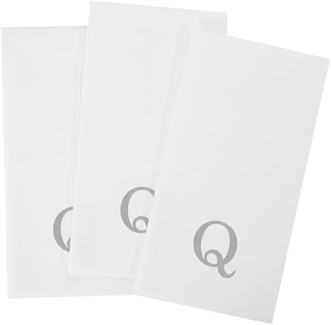Luxenap 15.8 X 7.9 Inch Linen-Feel Guest Towels, 2000 Lettered Hand Towels
