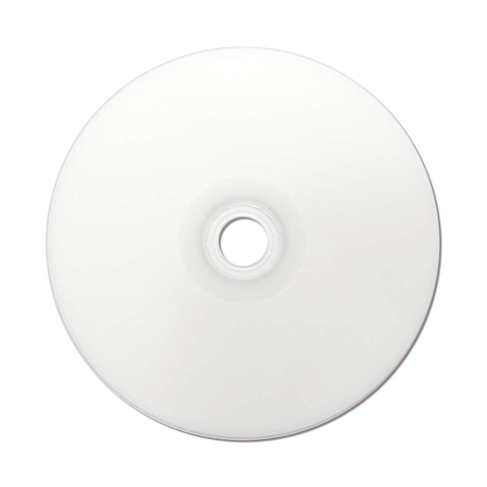 PlexDisc CD-R 700MB 52X White Inkjet Hub Printable Discs | 100 Pack Cake Box (FFP) | Blank CDs for Burning Music, Photos, Data | Writable Recordable Media