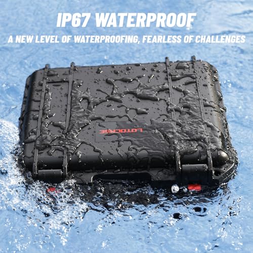 Case for Milwaukee M12 Impact Driver & Drill Set - Waterproof Tool Box with Removable Modules for Milwaukee Fuel Tools Combo Kit, Tool Bag for Hammer Drill/Impact Driver/Battery/Charger (Case Only)