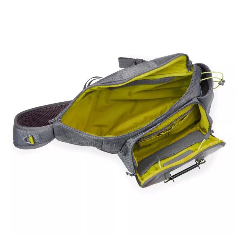 Orvis Fly Fishing Sling Pack - 100% Recycled CORDURA with 11L Storage, Tippet Whippet, Water Bottle Pocket & Left-Shoulder Design, Steel Camo - OS