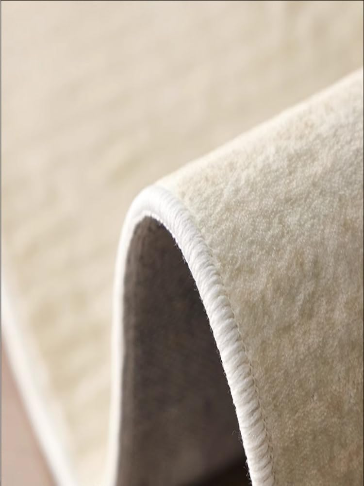 Organic Modern Indoor Irregular Shaped Area Rug 5ft for Livingroom Bedroom Diningroom Beige Brown Abstract Striped Texture Rugs Washable Non Slip Soft Carpet Nursery Dorm Art Deco Home Office Mats