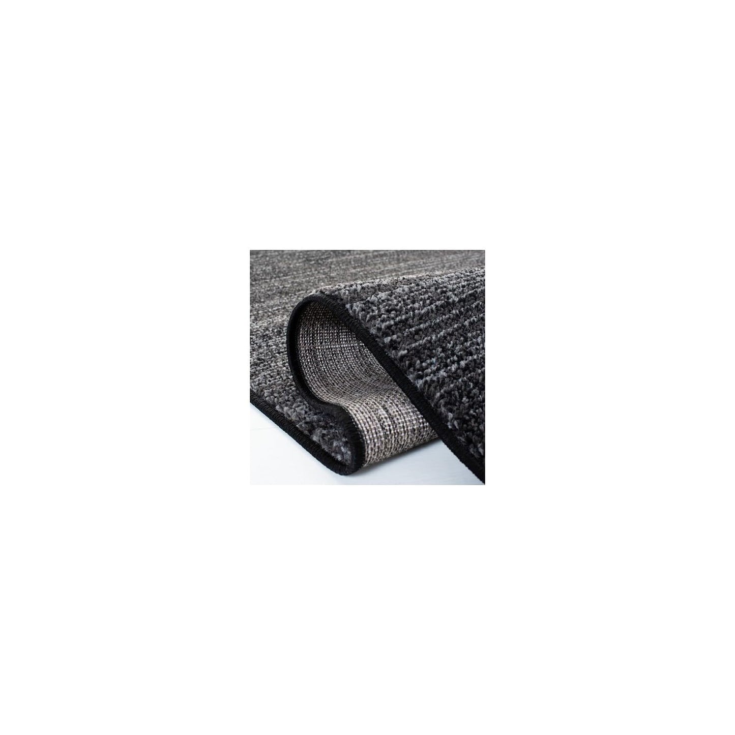SAFAVIEH Adirondack Collection Area Rug - 4' Square, Black & Grey, Modern Design, Non-Shedding & Easy Care, Ideal for High Traffic Areas in Living Room, Bedroom (ADR183F)