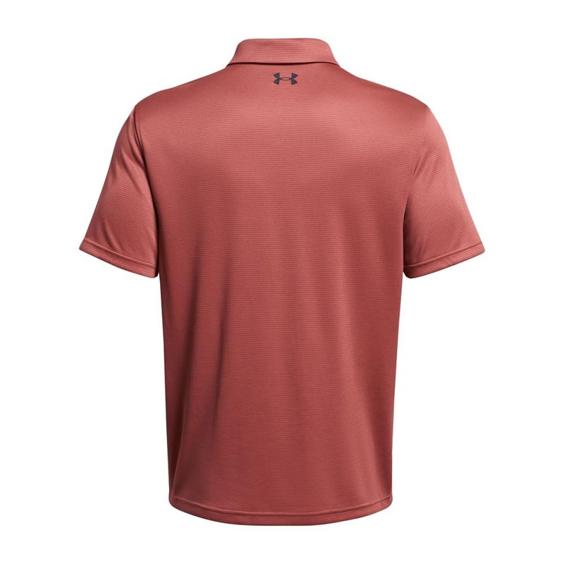 Under Armour Men's Tech Golf Polo, (611) Sedona Red / / Pitch Gray, 4X-Large