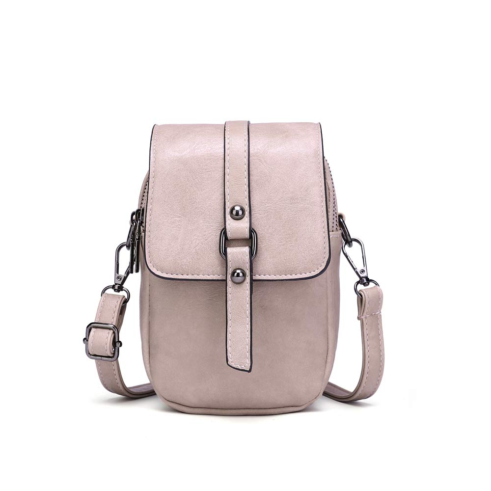 Myfriday Women Vintage Crossbody Bag, Small Messenger Shoulder Bag Cash Handbag Wallet Purse with Earphone Hole