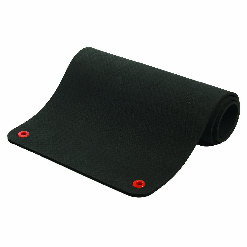 SPRI Hanging Exercise Mat, Fitness & Yoga Mat for Group Fitness Classes, Commercial Grade Quality with Reinforced Holes, 71"L x 23"W x 5/8" Thick