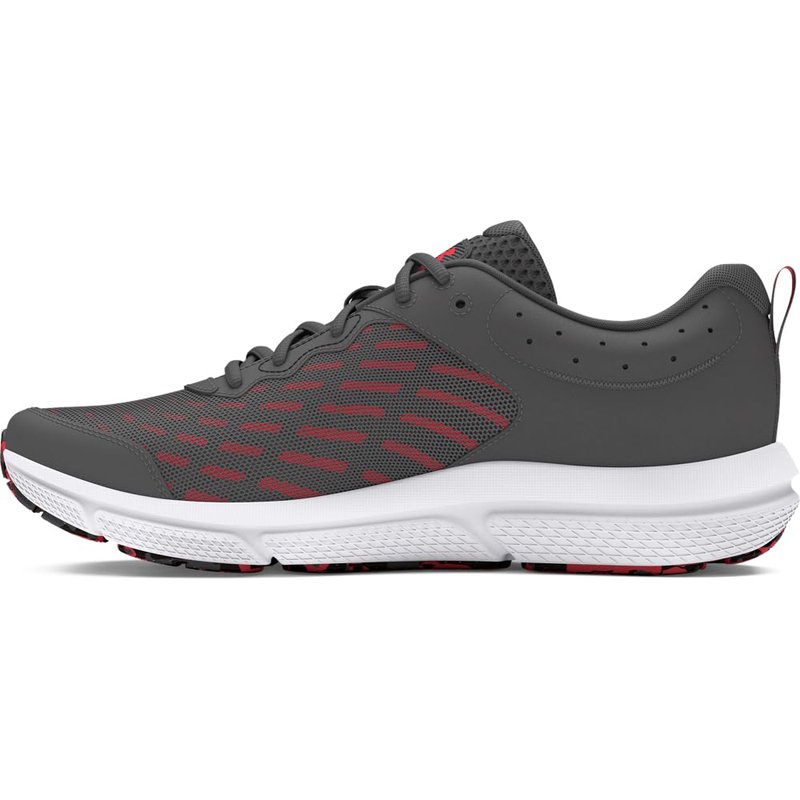 Under Armour Men's Charged Assert 10, (109) Castlerock/Castlerock/Racer Red, 7.5, US
