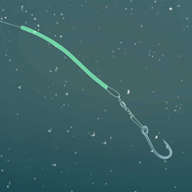 XMHF Fishing Angling Luminous Tube Line Deep Sea Fishing Soft Plastic Glow Tubing Attract Fish 3.8M Light Yellow