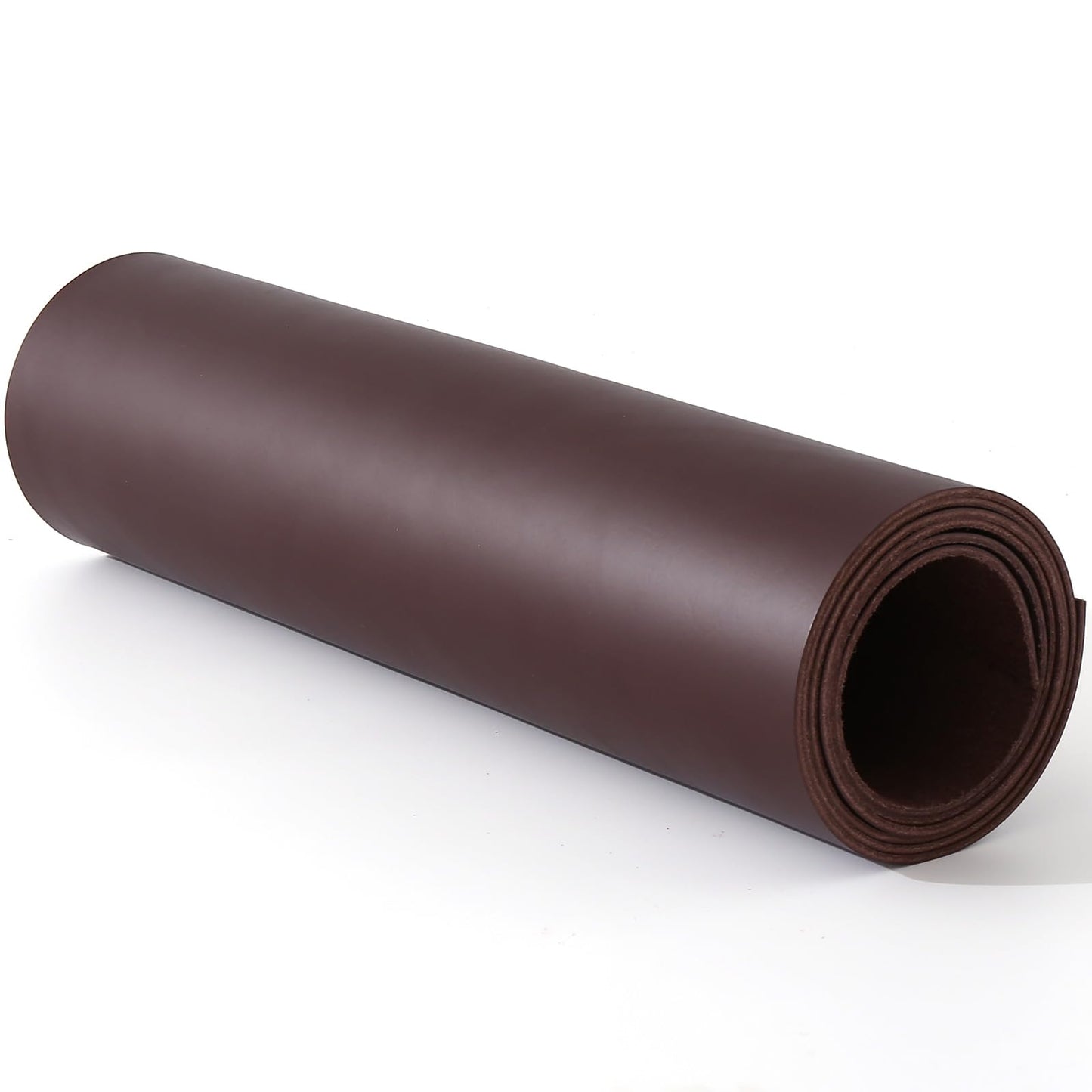 Large Size 17"x70" Leather, Cowhide Veg Tan Leather for Leather Belt Bag Strap Craft Shoe Making Wallet, 2.5mm Thick Full Penetration Dyeing Coffee