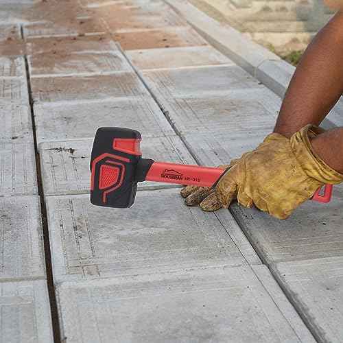 3-Piece Rubber Mallet Set - 10oz, 20oz & 36oz Heavy Duty Hammers with Soft Rubber Handles for Flooring & Soft Blow Tasks