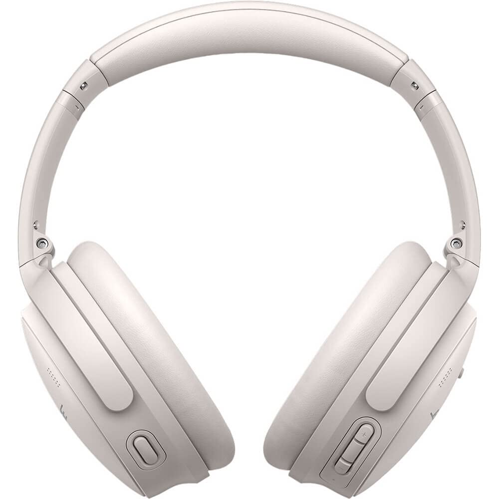 Bose QuietComfort 45 Wireless Bluetooth Noise Cancelling Headphones, Over-Ear Headphones with Microphone, Personalized Noise Cancellation and Sound, White Smoke