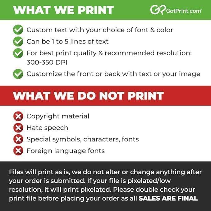 GotPrint Custom Collectors Cards | Add Your Photo Name Stats or Text | Personalized Design | Sports Teams | Baseball | Gaming | Gifts for Kids and Family Rounded Rectangle 2.5” x 3.5” 50 Qty