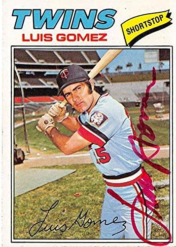 Sports Memorabilia Autograph Warehouse 245315 Luis Gomez Autographed Baseball Card - Minnesota Twins 1977 Topps - No. 13
