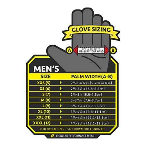 Ironclad Hi-Viz Yellow & Orange Genuine Pigskin Leather Cut A6 Gloves, TPR Impact Protection, Machine Washable, 1 Pair, IEX-HVIP5-05-XL