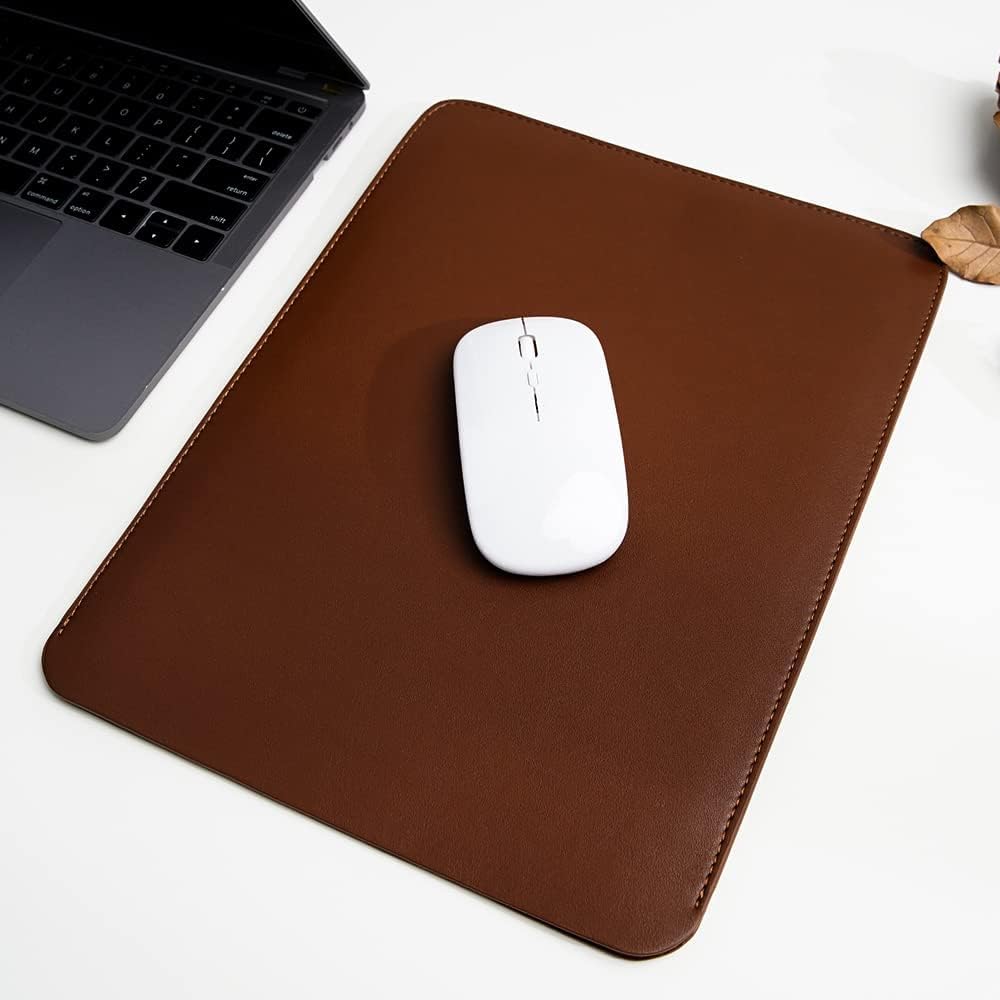 13/14/15-inch Faux Leather Laptop Sleeve | Compatible with MacBook Air/Pro, Dell XPS, Surface Pro & More | Ultra-Thin Design + Universal Fit (Dark Brown, 13 Inch Laptop)