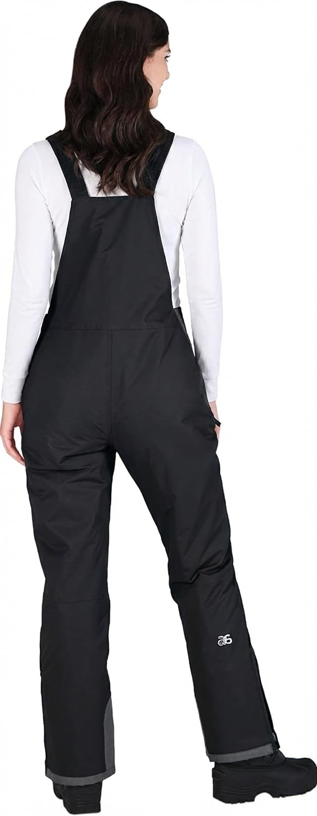 Arctix Women's Essential Insulated Bib Overalls, Black/Charcoal, X-Large Tall