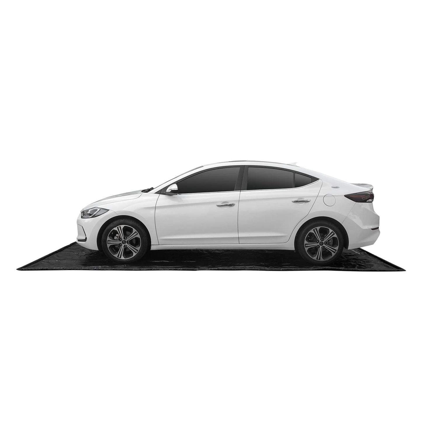 WELKIN Containment Mat,(7'9" x 18'),Non-Slip Garage Floor Mat - Heavy Duty Waterproof Protection from Snow, Rain and Mud for Cars