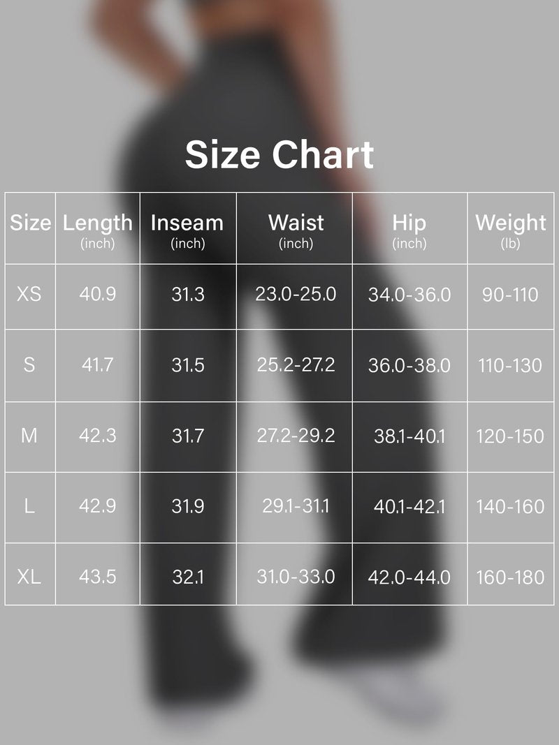 VOYJOY Straight Leggings Bottoms Wide Leg Pants for Women 29"/ 31.5"/33"/35" High Waist Stretch Casual Sweatpants Dark Gray