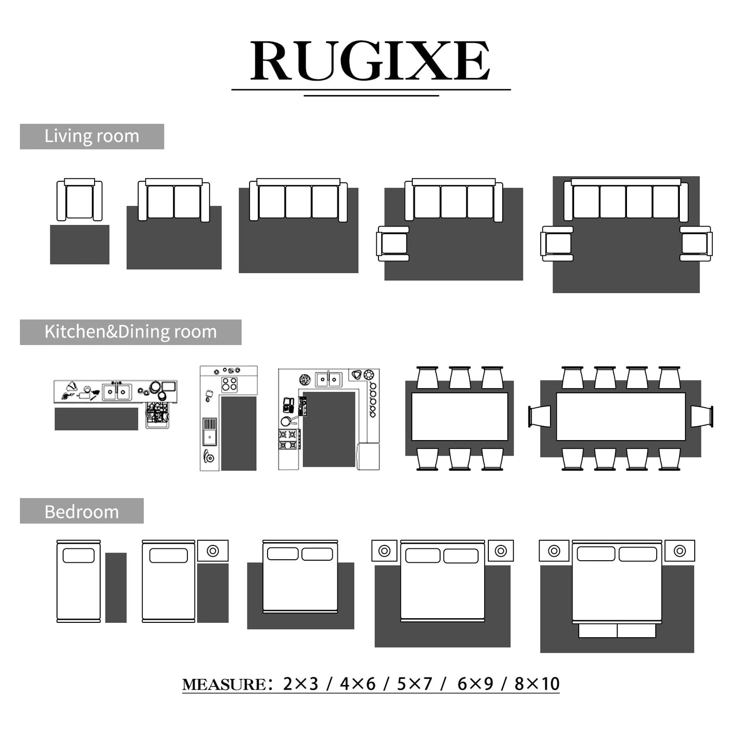 RUGIXE 5x7 Red Washable Area Rug, Vintage Persian Non Slip Foldable Rug for Living Room, Bedroom, Dining Room, Soft Low Pile Chenille Rug