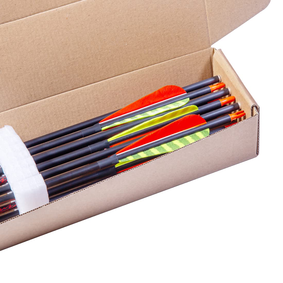 Pinals Traditional Archery 300 340 400 500 600 700 Spine Carbon Feather Arrows for Recurve Compound Bow Longbow Hunting Targets Arrow 12PCS 340 32"