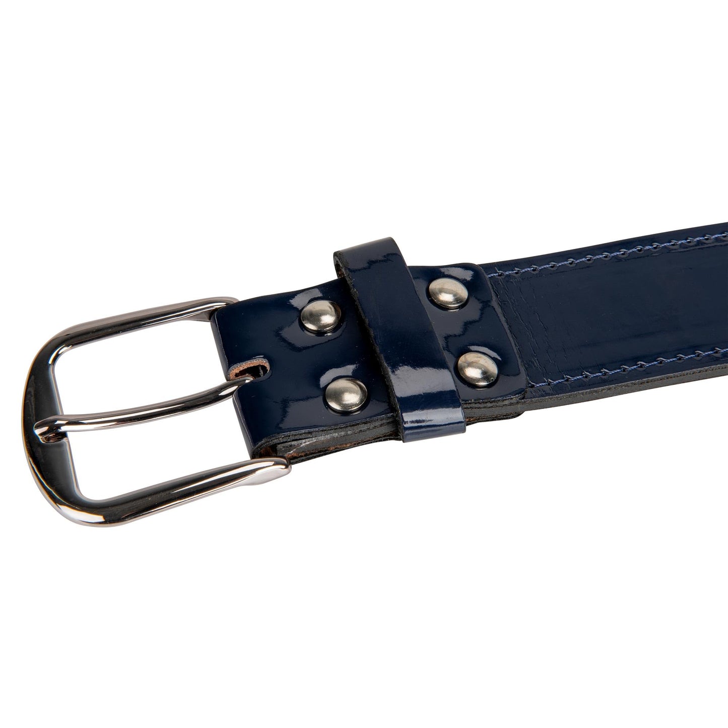 CHAMPRO Patent Leather Belt; Navy, Adult 3X-Large, Model Number: A068NY3X