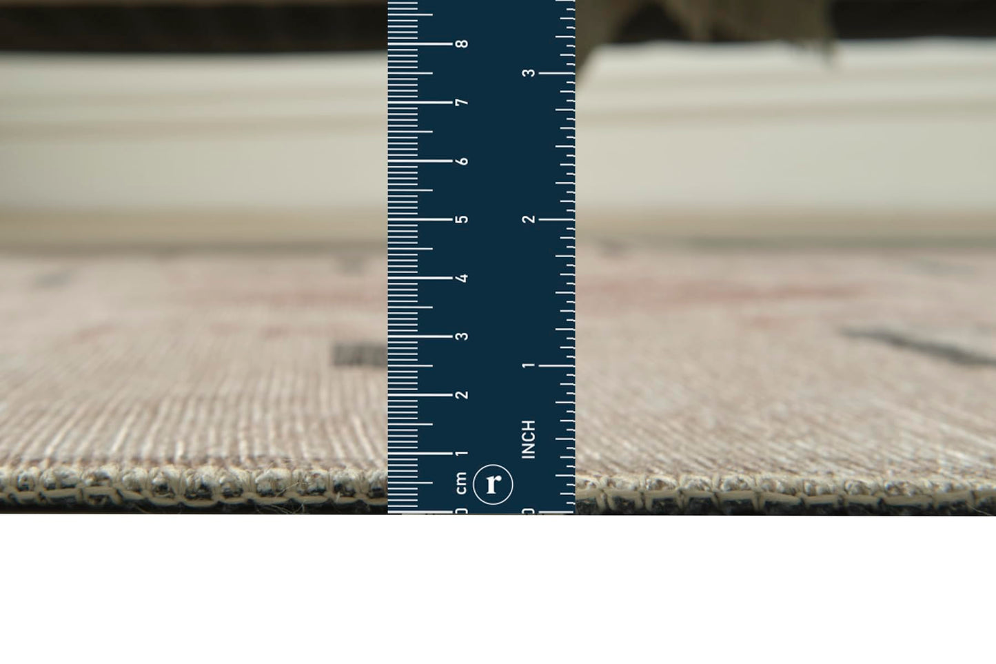 Revival Rugs Funk 6'x9' Zero-Shedding Area Rug for Living Room Bedroom - Oeko-TEX Certified, Low Pile, Spot Clean, Beige, Cream