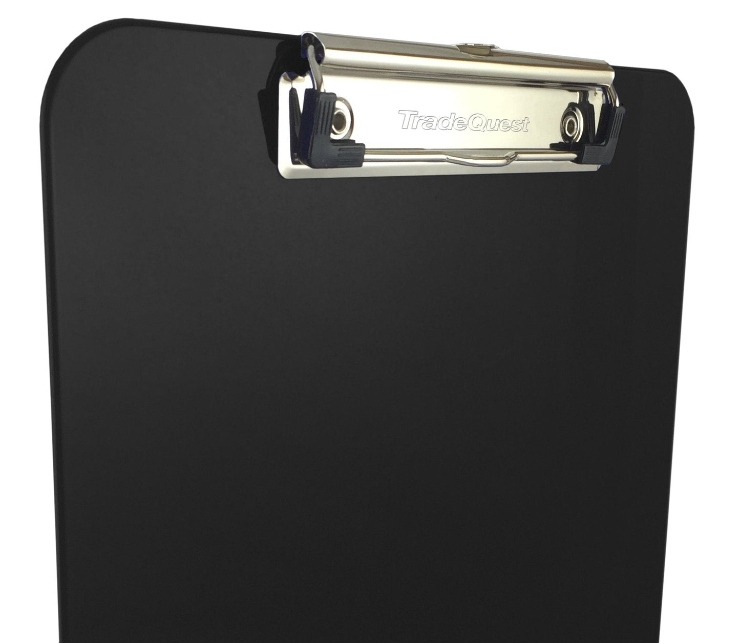Trade Quest Plastic Clipboard Opaque Color Letter Size Low Profile Clip (Pack of 12) (Black)