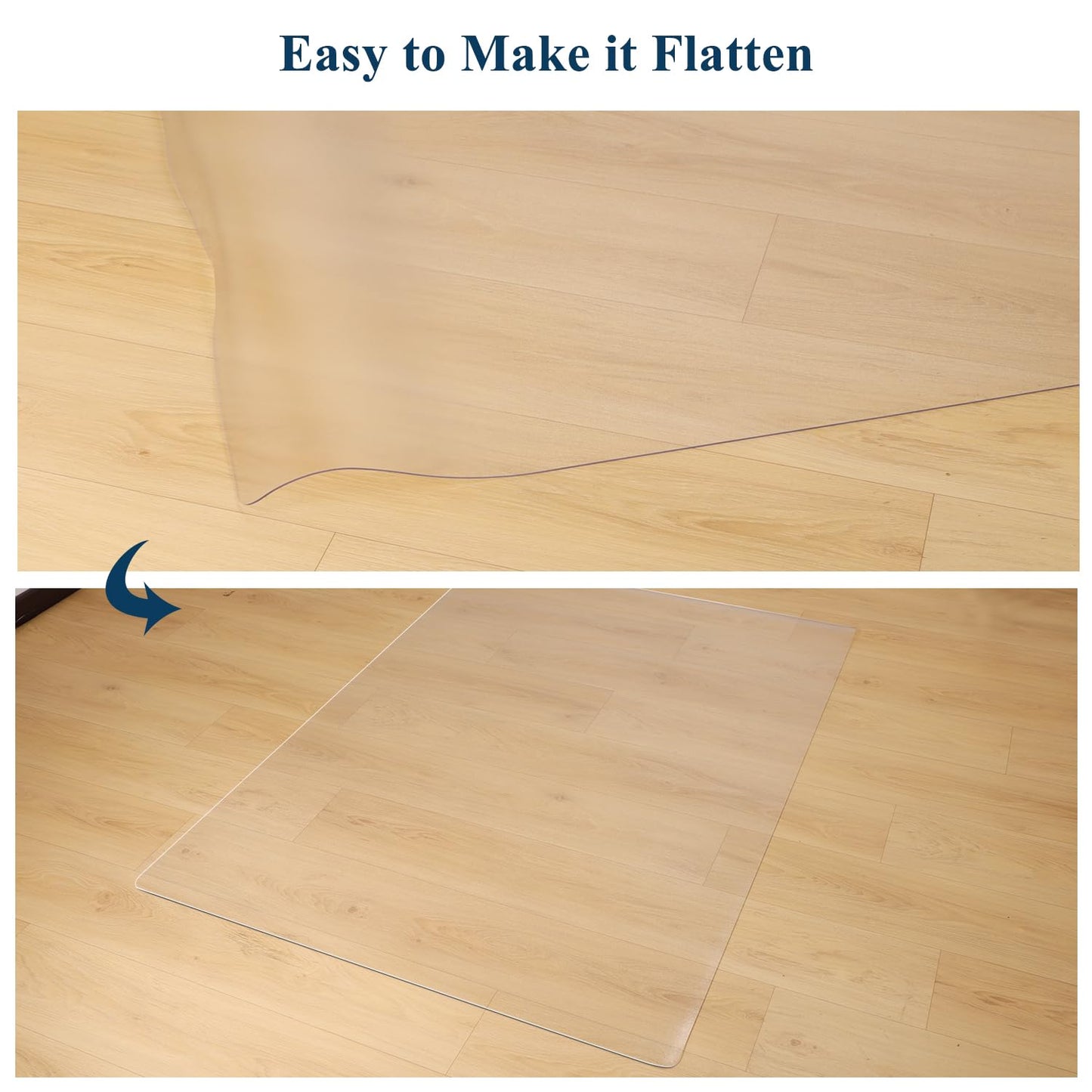 FURKIT Clear Runner Rug for Hallway, 3'x10' No Slip Waterproof Kitchen Standing Floor Mat for High Traffic, Vinyl Indoor Outdoor Entryway Area Rug for Laundry, Bedroom, Living Room