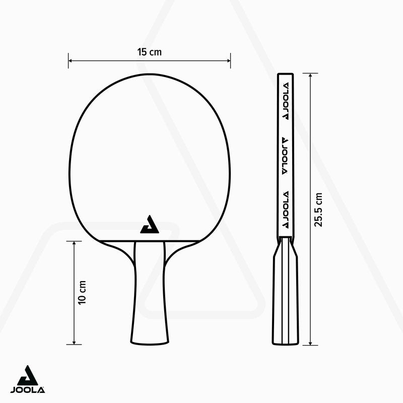 JOOLA Duo Pro Ping Pong Paddles Set of 2 - Professional Table Tennis Paddles, Three Advanced 3 Star Tournament Ping Pong Balls and Carrying Case - Advanced Table Tennis Rackets