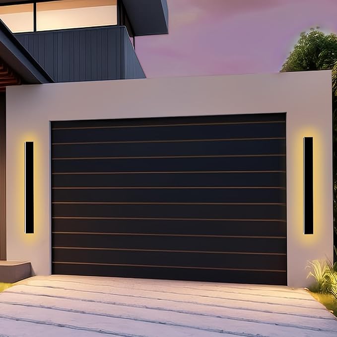 Modern Outdoor Wall Lights 31 Inch Long Wall Sconce LED IP65 Waterproof Outdoor Wall Lamp 3000K Modern Wall Mount Exterior Light Fixture for House Garage