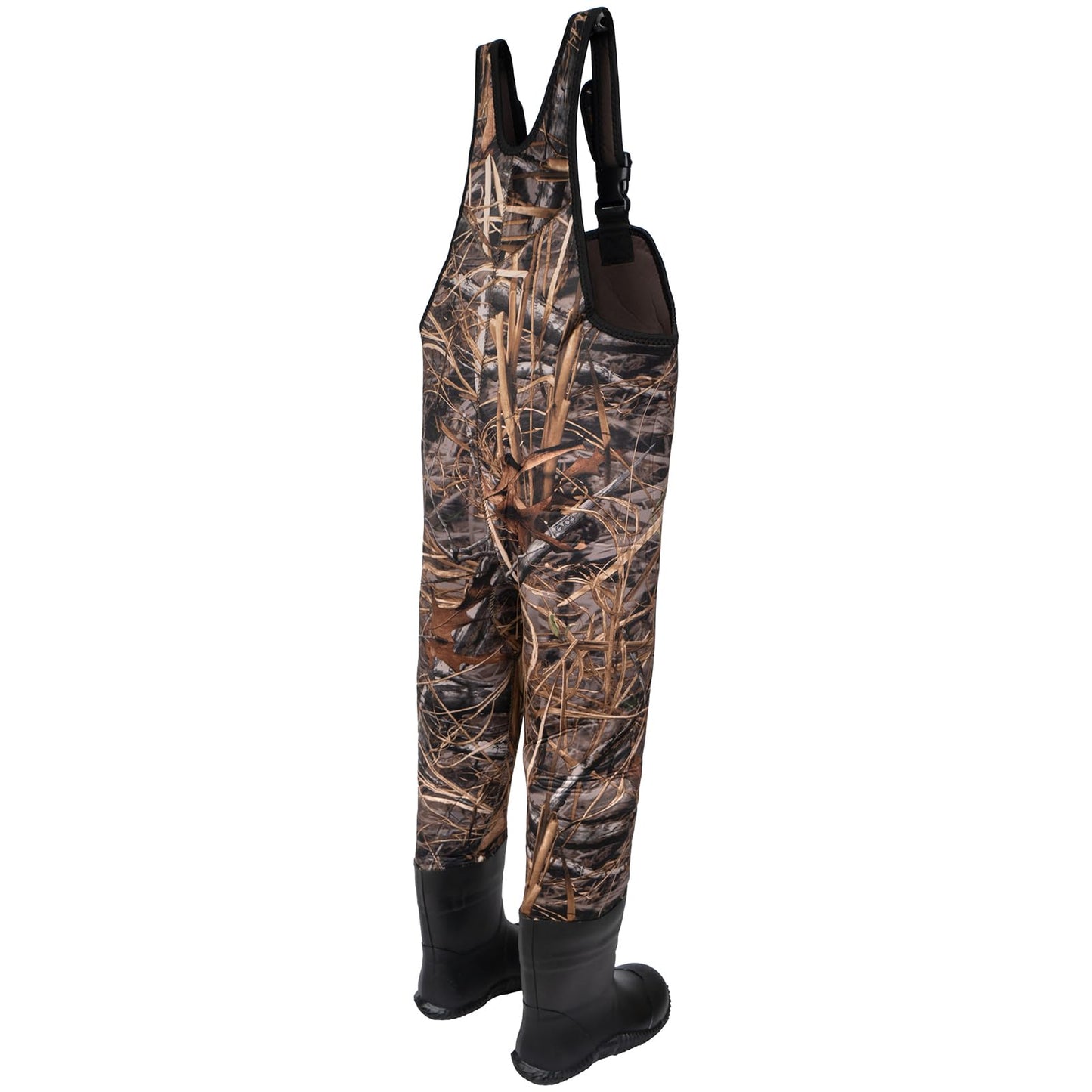 8 Fans Hunting Waders for Kids, Neoprene Youth Fishing Waders with Boot, Lightweight Chest Waders for Toddler Children (Next Camo Evo(s), 8/9#)