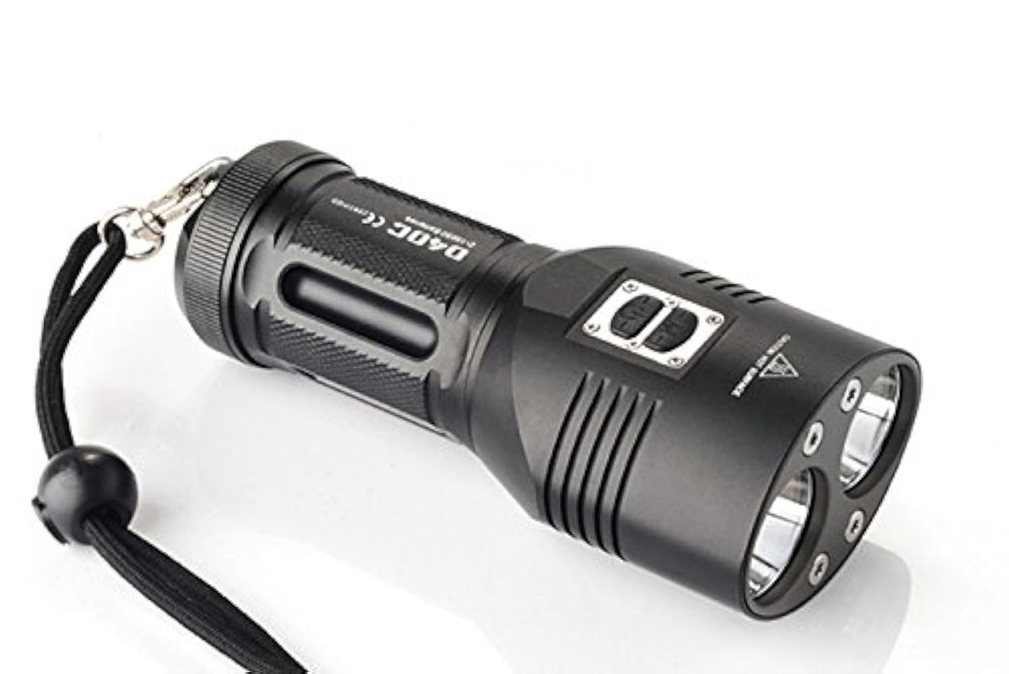Sunwayman D40C Dual-Head Flashlight, 2000 Lumens, Waterproof, Battery Powered, Black