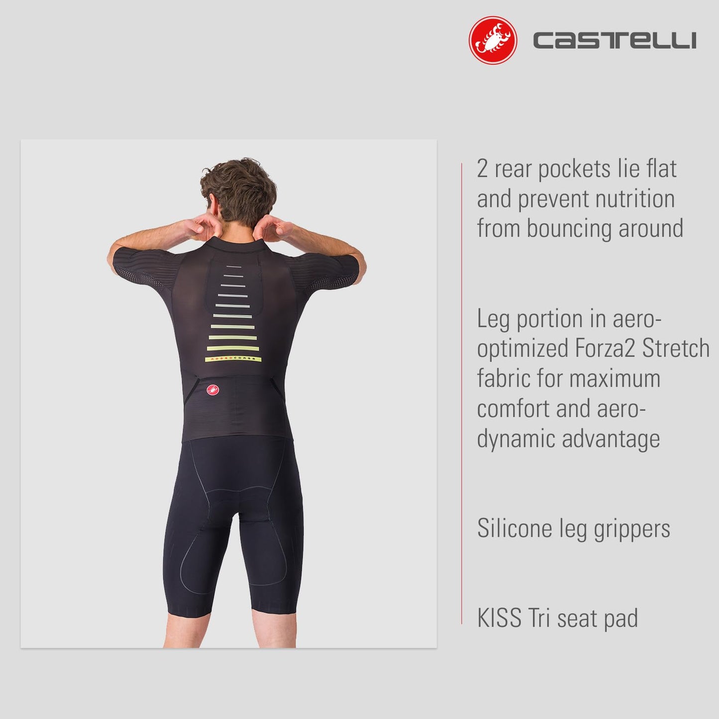 Free Sanremo 3 Short-Sleeve Tri Suit - Men's, Black/White, XXL