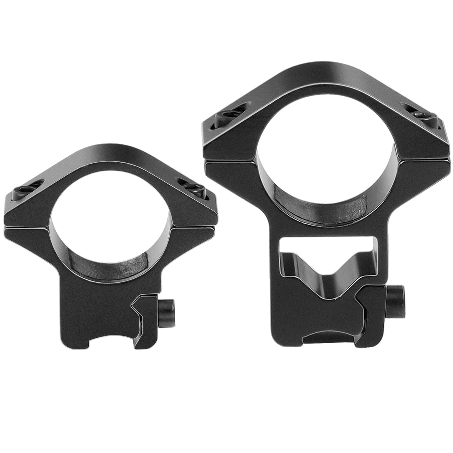 LONSEL 1'' Dovetail Scope Rings, 2 Pack High Profile or Medium Profile 1 Inch Scope Mount Rings for 11mm Dovetail Rails (Single Screw - Low Profile - 2 Pcs)