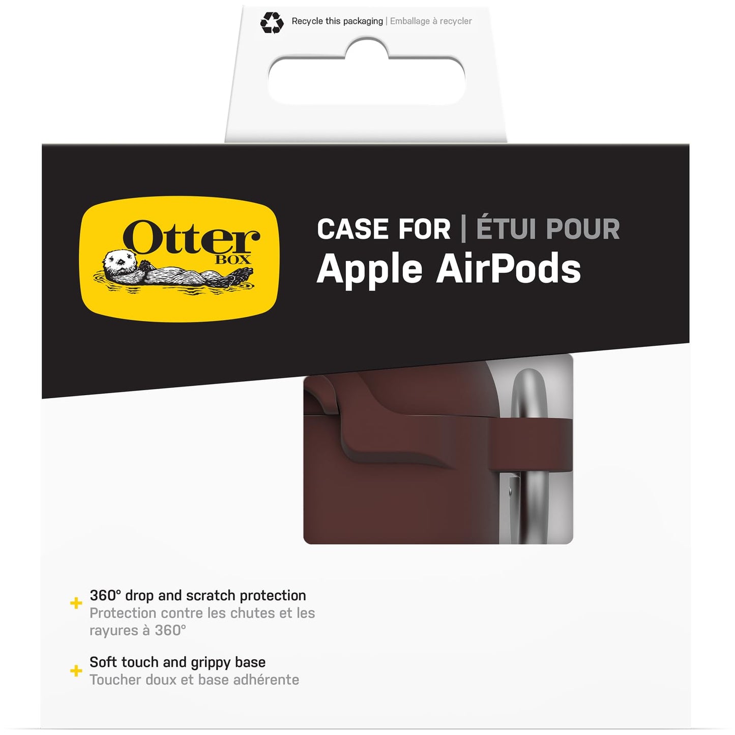 OtterBox Soft Touch Case for AirPods 4th Gen - Brick Red - Protective Apple AirPods Case