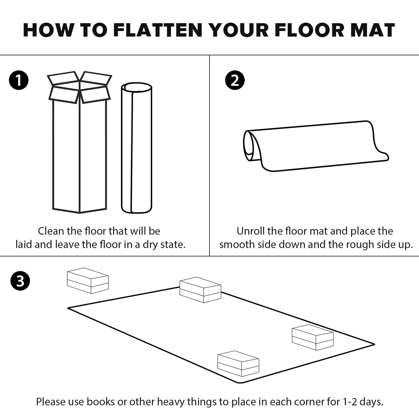 FURKIT Clear Chair Mat, 3'×5'Floor Mats for Home, Durable Non-Slip Hard Floor Protector, PVC Waterproof Floor Protetor for Kitchen, Bedroom, Pet Litter Mat