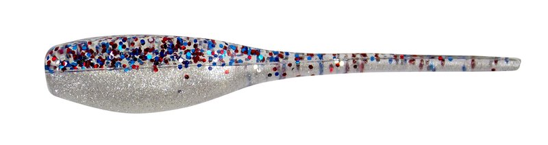 Bobby Garland The Original 2" Baby Shad Soft Plastic Fishing Lure, Fishing Gear and Accessories, 18 per Pack, Patriot