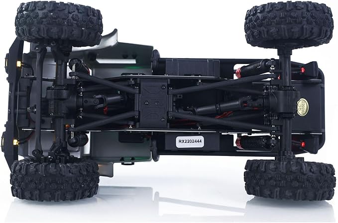 CR18P V3 THunter 1/18 RC Climbing Car 2.4G Wireless Control 4WD Rock Crawler Car Brushless Motor ESC RTR LED Lights Hobby Grade Model for Adult(Matte Green)