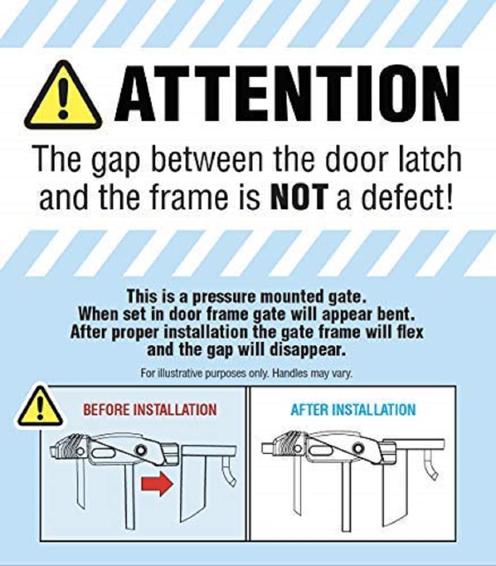 Regalo 38.5-Inch Extra Wide Baby Gate – Pressure Mount Baby and Pet Safety Gate for Bottom of Stairs & Doorways – Tested and Trusted, American Designed, American Owned