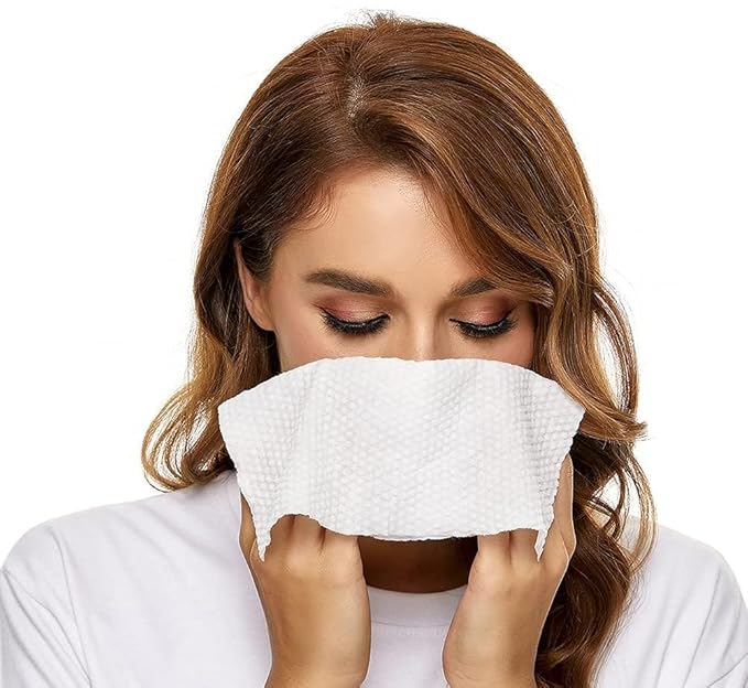 MSOEUESO Soft Dry Wipes Cotton Facial Tissues, Cotton face Towel