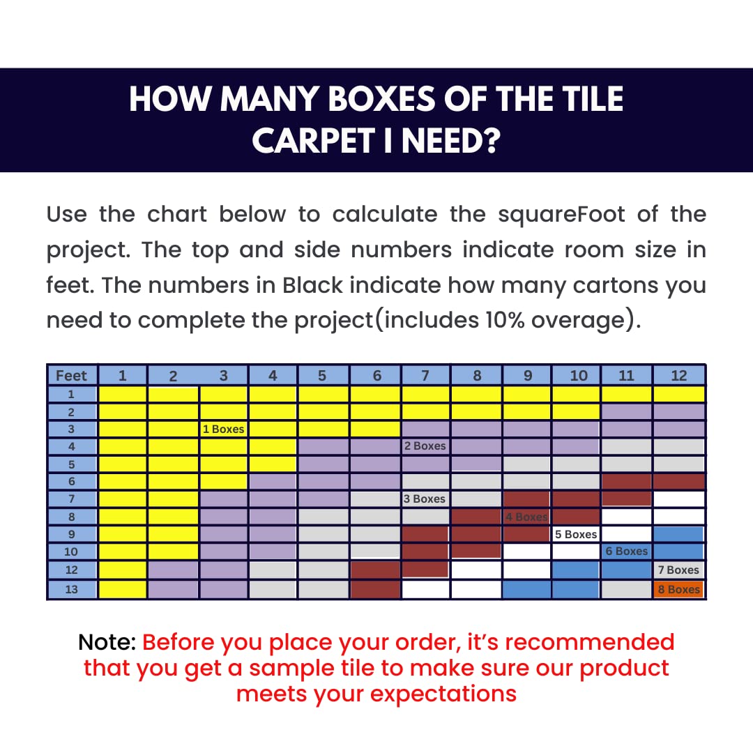 Smart Squares Walk in the Park Premium Plush Carpet Tiles, Made in USA – 18x18 Peel and Stick Floor Tiles with Attached Padding – Seamless DIY Carpet Squares (22.5 Sq Ft, Pack of 10, 760 Gemstone)