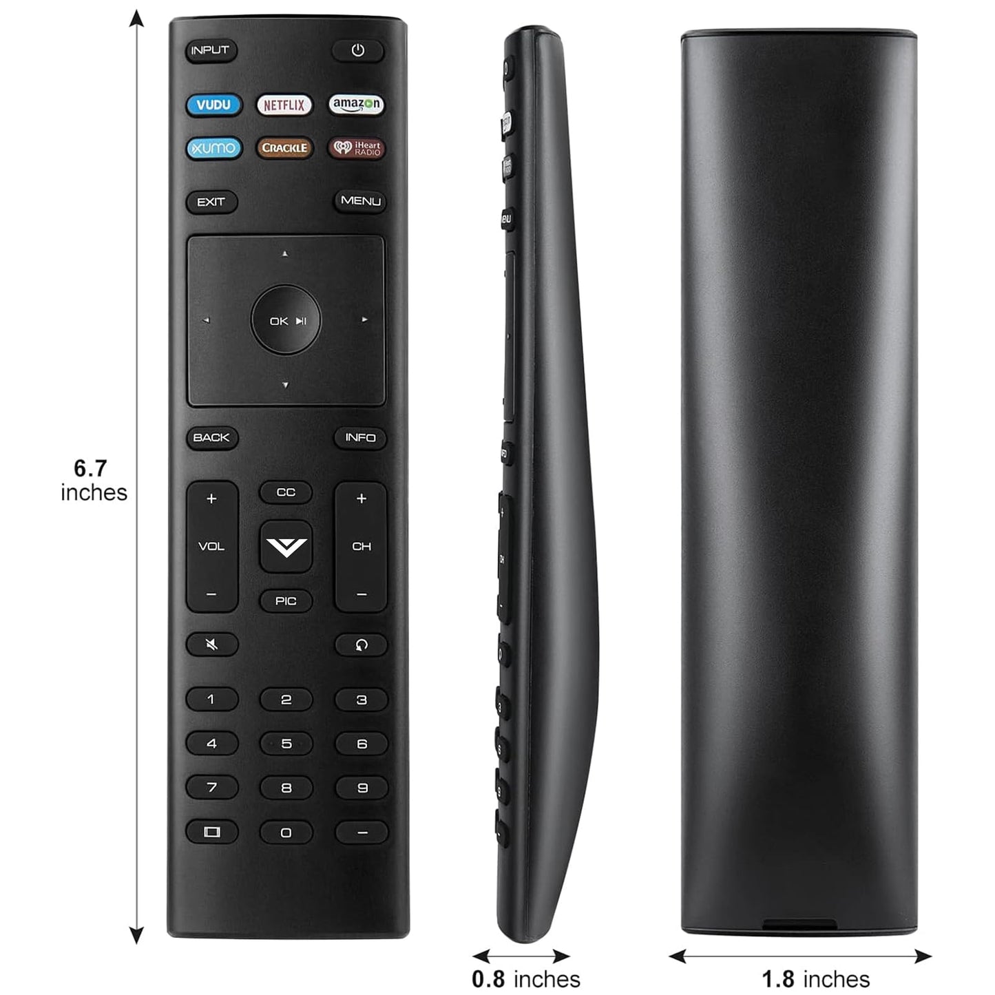 Remote for Vizio Smart TV Remote, 2-Pack Universal Replacement Control for Vizio TV Remote Compatible for VIZIO All LED LCD HD 4K UHD HDR Smart TV