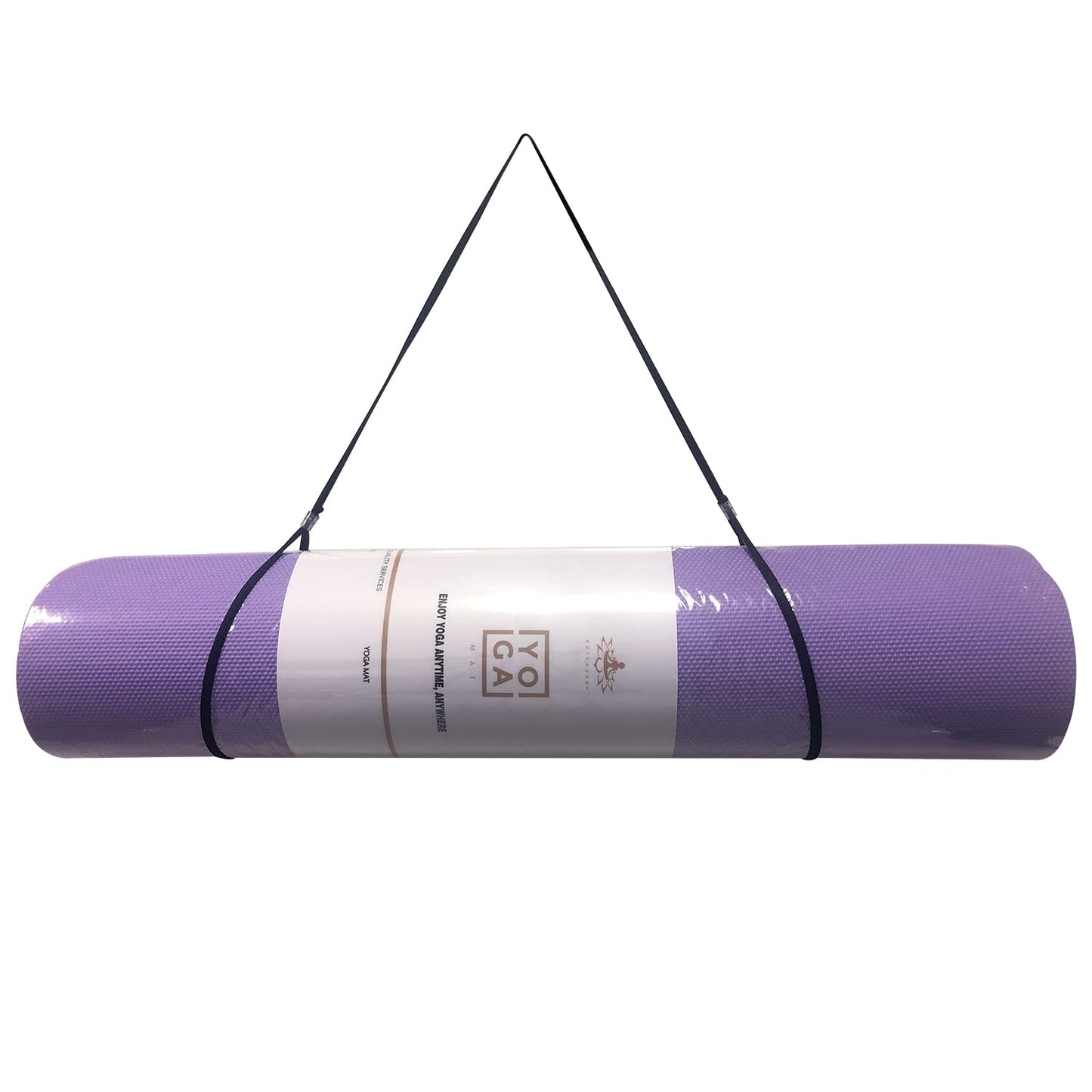 Hatha Yoga Thick TPE Yoga Mat 72"x 27"x1/3 inch Non Slip Eco Friendly Exercise Mat for Yoga Pilates & Floor Workouts (purple)