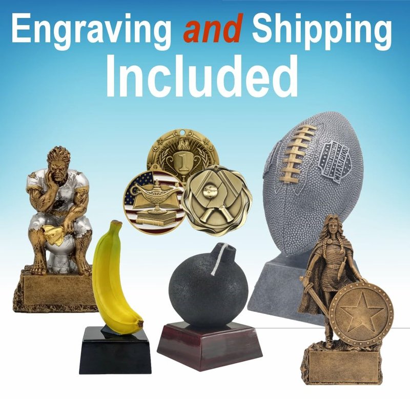 Decade Awards Frustrated Monster Golfer Trophy - Custom Engraved Golfing Beast Award - Golf Trophy - Customize Now (6.5 Inch)