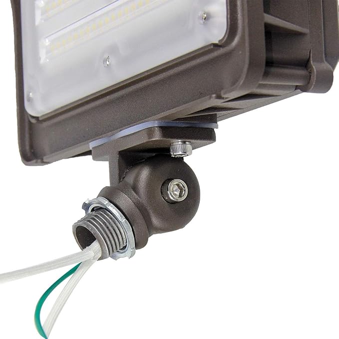 DAKASON (2 Pack) 50W LED Flood Light, Dusk-to-Dawn Photocell, 180° Adjustable Arm, Replaces 150-200W HPS/MH, IP65 Waterproof Outdoor Security Lighting Fixture, 100-277Vac 5000K 6000lm, ETL Listed