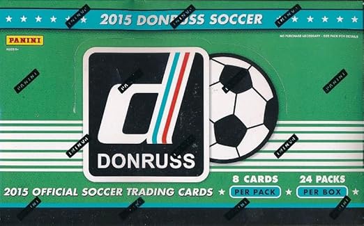 2015 Donruss Soccer HUGE 24 Pack Factory Sealed HOBBY Box with 192 Cards & AUTOGRAPH CARD! Look for Cards & Autographs of Superstars including Lionel MessiRonaldoNeymar Jr & Many More